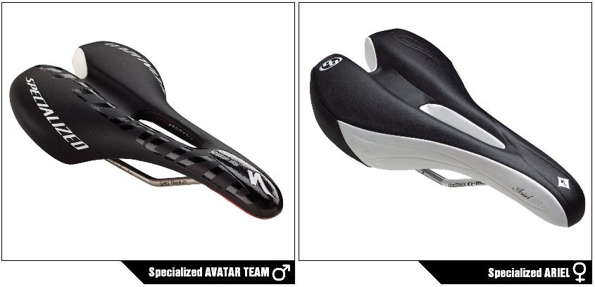 sedla Specialized AVATAR TEAM (pánské) a ARIEL (dámské)